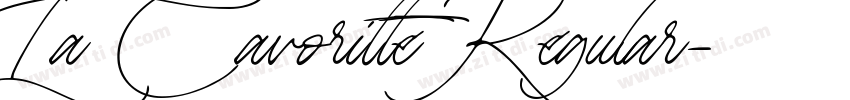 La Cavoritte Regular字体转换